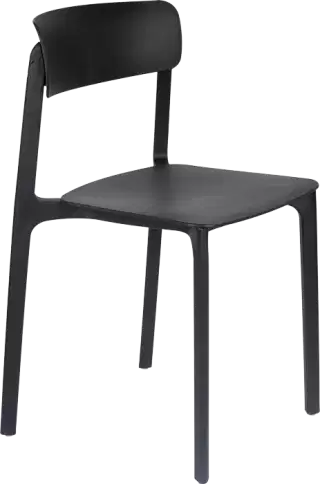 WL-Living Clive minimalistické stoličky - Čierna
