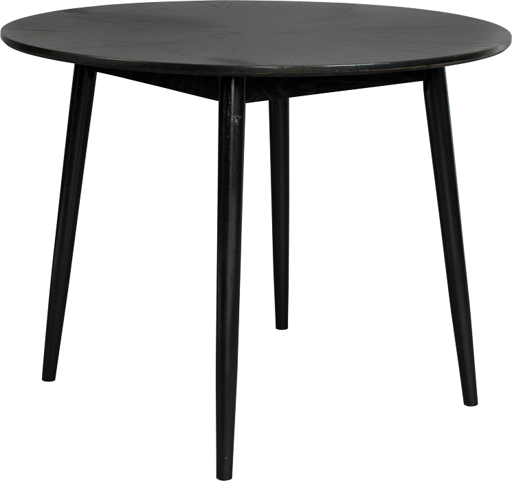 WL-Living Fabio okruhlý jedálenský stôl - Čierna, 120 cm