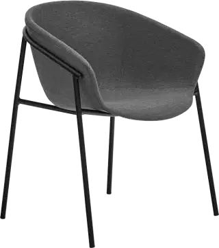 Teulat Hug dizajnové stoličky - Tmavosivá