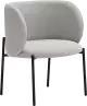 Teulat Mogi dizajnová čalúnená stolička - Sivá