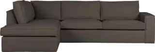 Woood Hajo dizajnové rohové sedačky - Hnedá, Ľavá