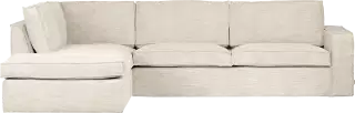Woood Hajo dizajnové rohové sedačky - Krémová, Ľavá