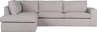Woood Hajo dizajnové rohové sedačky - Svetlosivá, Ľavá