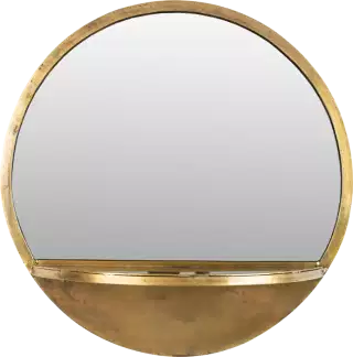 WL-Living Feyza okrúhle zrkadlo s poličkou - Kruhové