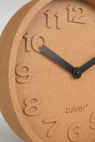 Zuiver Cork Time dizajnové hodiny na stenu 1