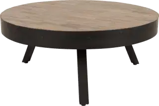 WL-Living Suri okrúhly stôl do obývačky - Drevo, 74 cm