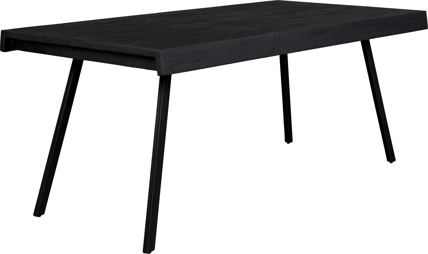 WL-Living Suri jedálenský stôl - Čierna, 180 x 90 cm