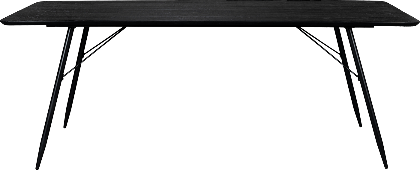 Dutchbone Roger jedálenský stôl - Čierna, 180 x 90 cm