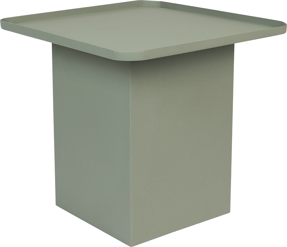 WL-Living Sverre farebný odkladací stolík - Zelená, Štvorcový