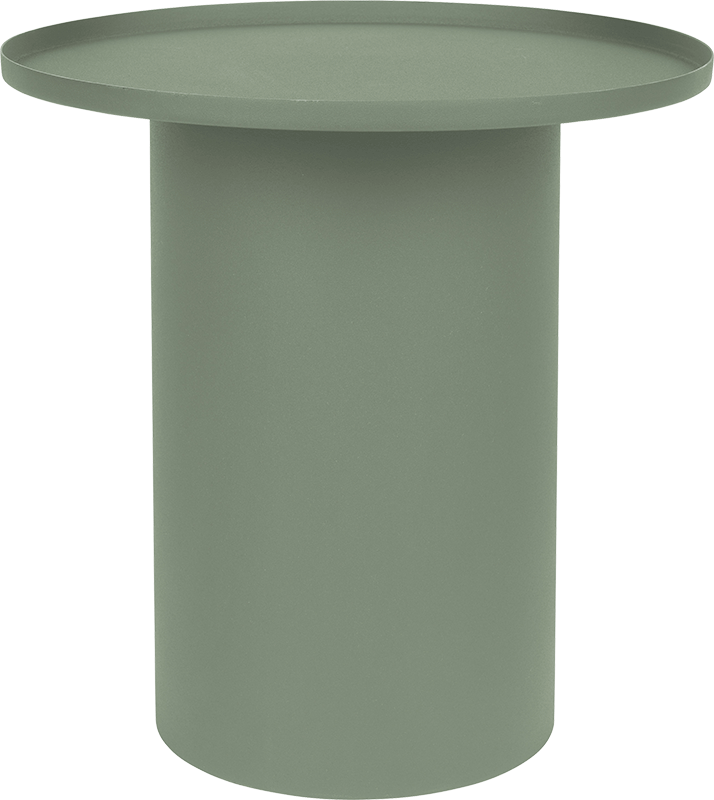 WL-Living Sverre farebný odkladací stolík - Zelená, Okrúhly