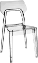 Bontempi Aria transparentná stolička - Transparentná