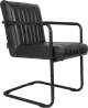 Dutchbone Stitched čalúnená stolička - Tmavosivá
