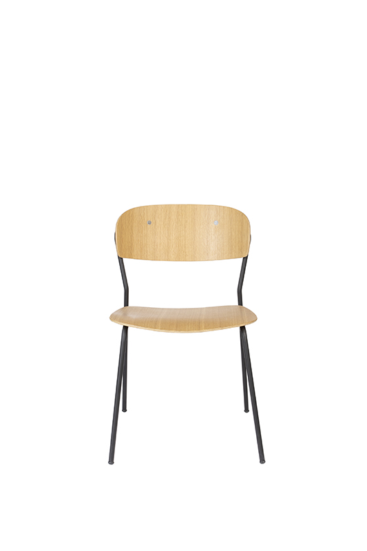 WL-Living Jolien drevená stolička s kovovým rámom 2