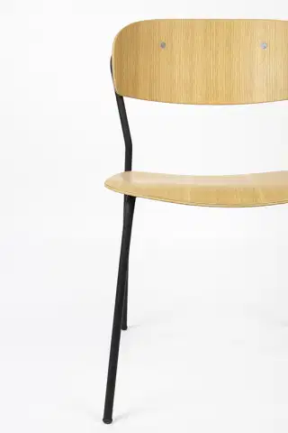 WL-Living Jolien drevená stolička s kovovým rámom 9