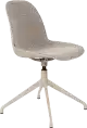 Zuiver Albert Kuip stolička na otočnej podnoži -Béžová, Bez podrúčok