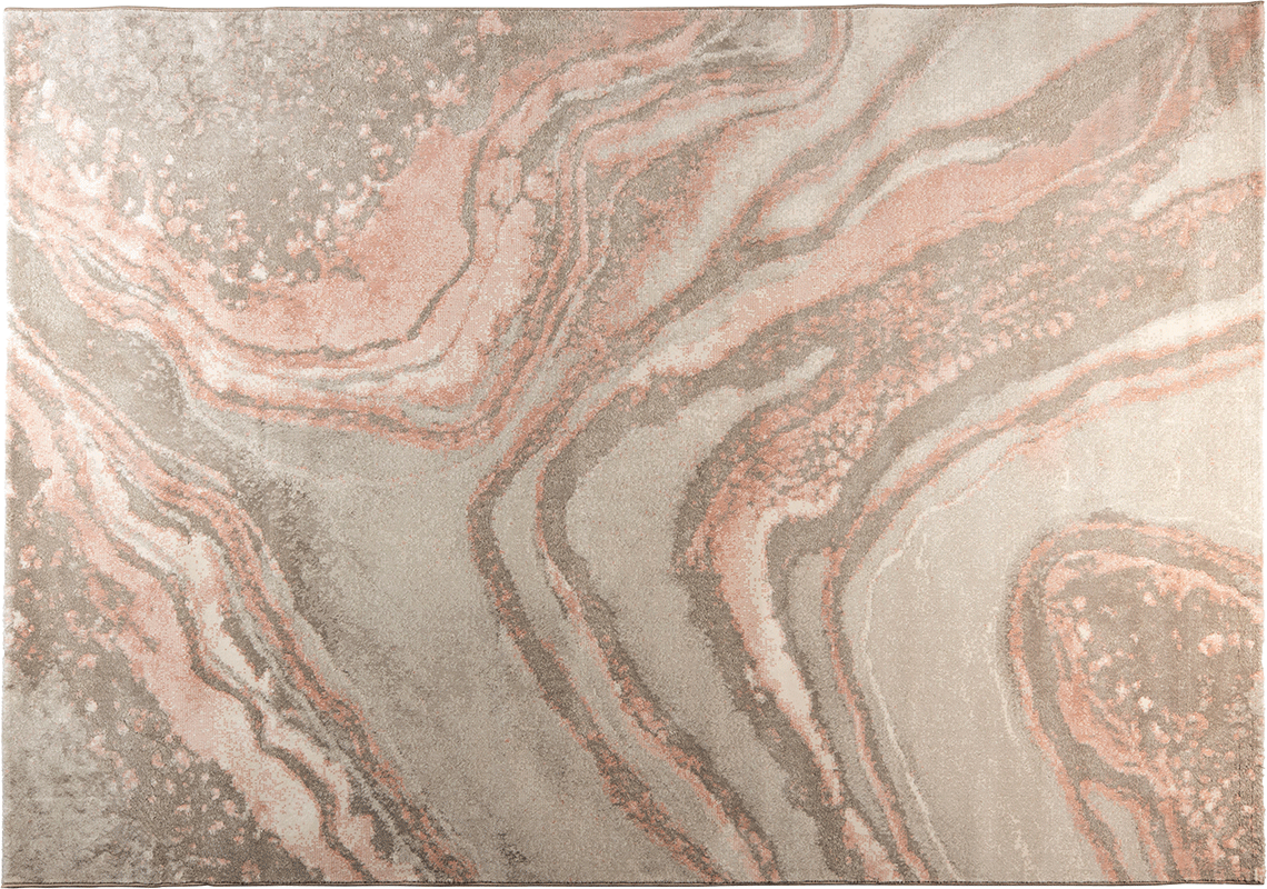 Zuiver Solar tkaný koberec - Sivá + Ružová, 200 x 290 cm