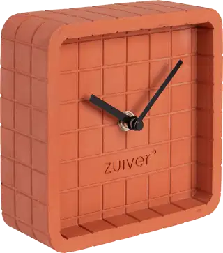 Zuiver Cute betónové stolné hodiny - Oranžová