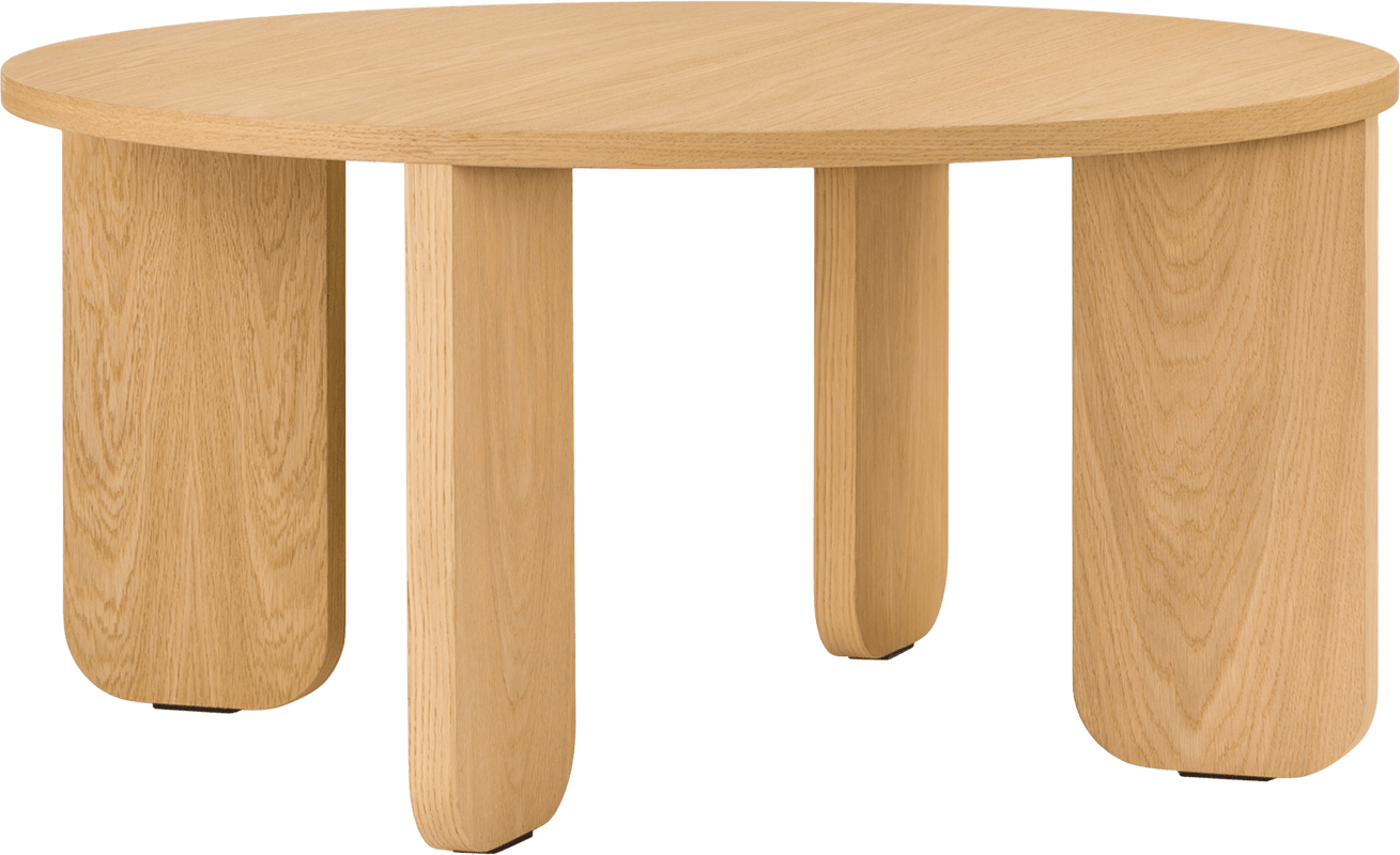 Noo.ma Kuvu konferenčný stolík - 75 cm, Svetlé drevo