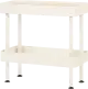 Noo.ma Nolle konzolový stolík - Biela, Nízky, Fixná podnož, Podnos + Podnos