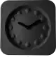 Zuiver Pulp Time nástenné hodiny - Čierna