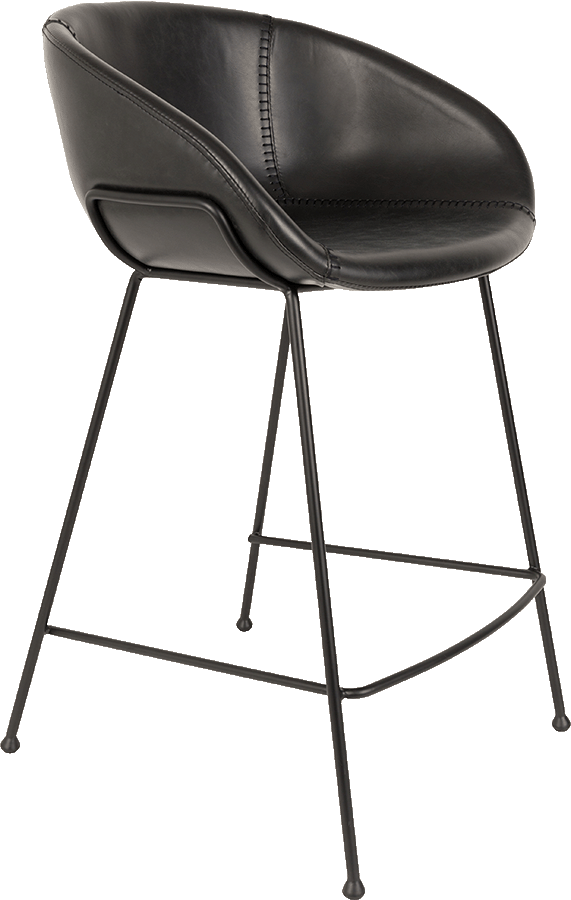 Zuiver Feston barová a pultová stolička - Čierna, Pultová