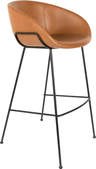 Zuiver Feston barová a pultová stolička - Hnedá, Barová