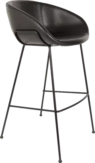 Zuiver Feston barová a pultová stolička - Čierna, Barová