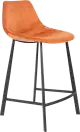 Dutchbone Franky Velvet barová a pultová stolička - Oranžová, Pultová