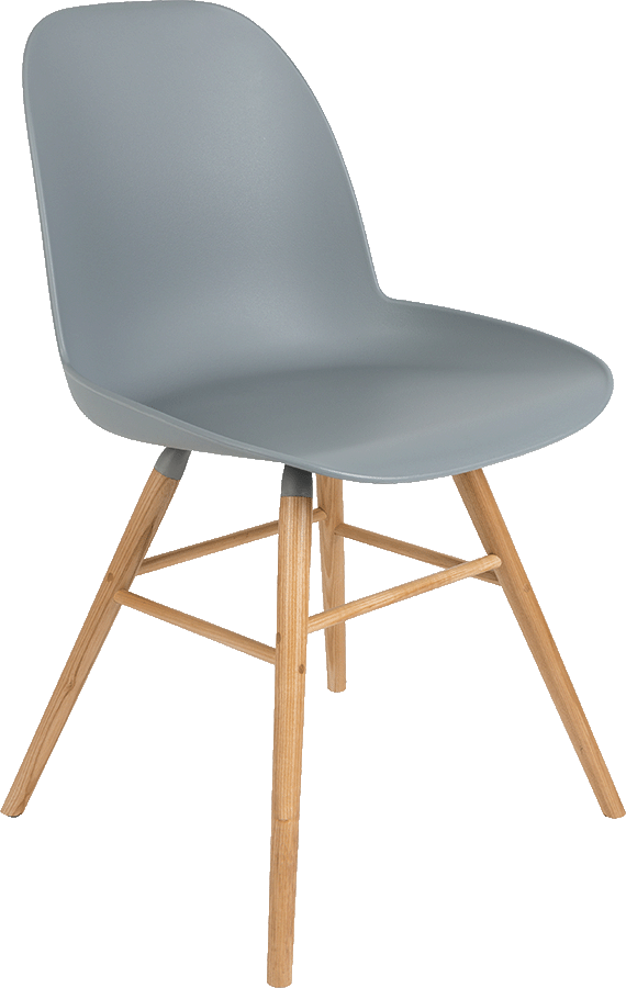Zuiver Albert Kuip Chair dizajnová stolička - Svetlosivá