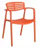 Barcelona DD Toledo Aire dizajnová stolička - Červeno-oranžová
