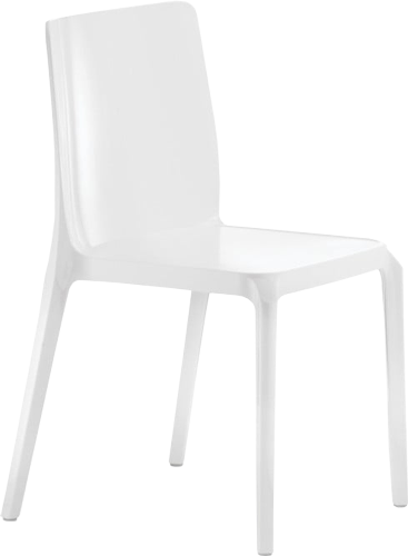 Pedrali Blitz transparentná stolička - Biela