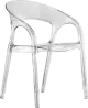 Pedrali Gossip transparentná stolička - Transparentná