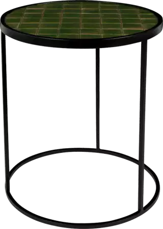 Zuiver Glazed príručný stolík - Zelená