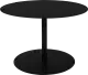 Zuiver Snow stolíky do obývačky - Čierna + kruhový, Veľkosť M