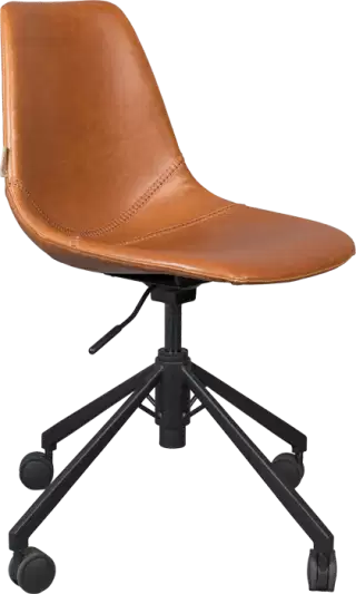 Dutchbone Franky kancelárska stolička - Hnedá