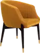 Dutchbone Dolly čalúnená stolička - Okrová