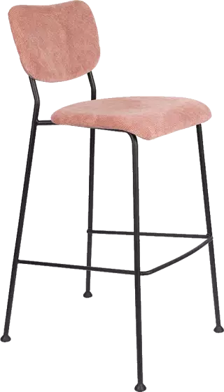 Zuiver Benson barová a pultová stolička - Ružová, Barová