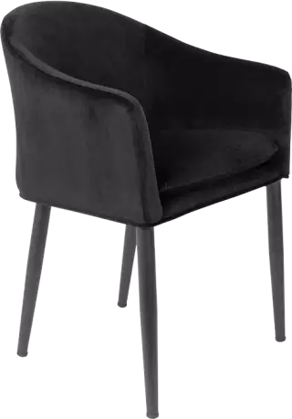 WL-Living Catelyn čalúnená stolička - Čierna