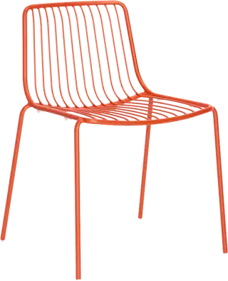 Pedrali Nolita 3650 a 3655 záhradné stoličky - Oranžová, Bez podrúčok