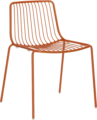 Pedrali Nolita 3650 a 3655 záhradné stoličky - Červená, Bez podrúčok