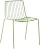 Pedrali Nolita 3650 a 3655 záhradné stoličky - Zelená, Bez podrúčok