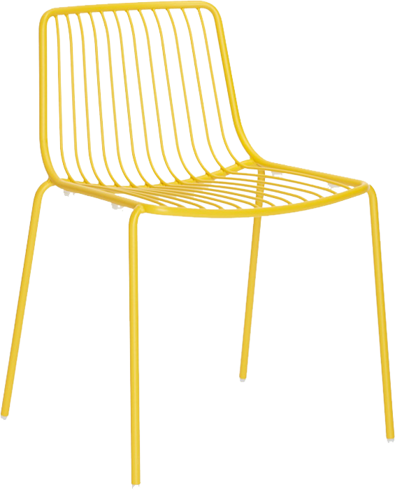 Pedrali Nolita 3650 a 3655 záhradné stoličky - Žltá, Bez podrúčok