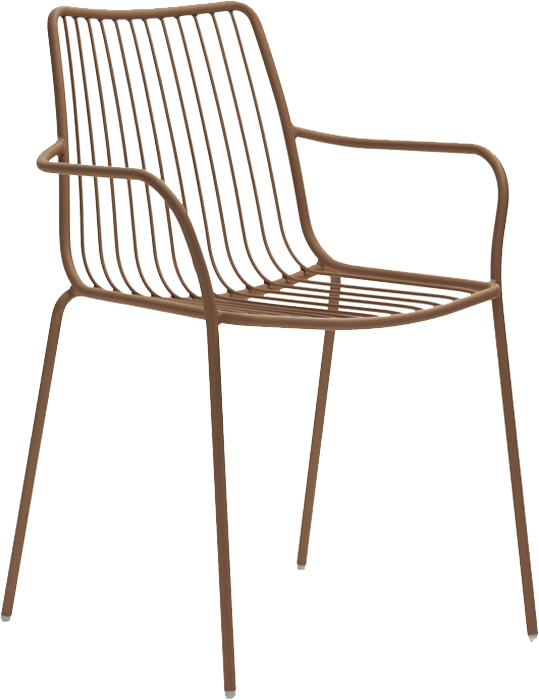 Pedrali Nolita 3651 a 3656 dizajnové stoličky - Hnedá, S podrúčkami