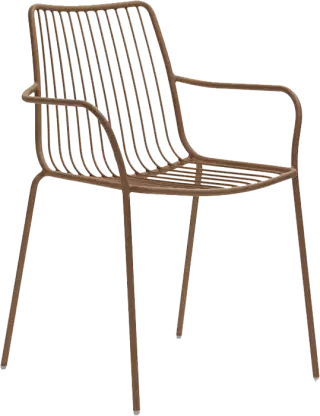 Pedrali Nolita 3651 a 3656 dizajnové stoličky - Hnedá, S podrúčkami