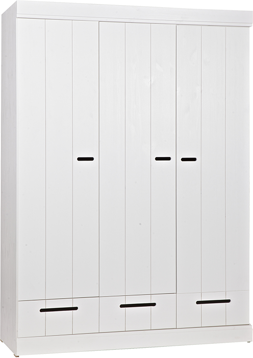 Woood Connect drawer biela skriňa - 140 cm