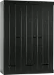 Woood Connect drawer vysoká skriňa - Čierna, 140 cm