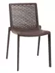 Barcelona DD Netkat dizajnová stolička - Hnedá, Bez podrúčok