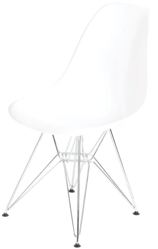 Roomfactory SD Chrome plastová stolička - Biela