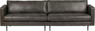 BePureHome Rodeo Classic sedačka z recyklovanej kože - Čierna