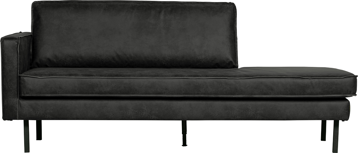 BePureHome Rodeo kožená váľanda - Čierna, Ľavá